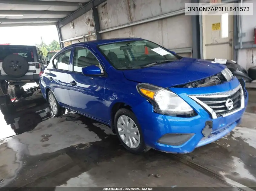 2017 Nissan Versa 1.6 S+ VIN: 3N1CN7AP3HL841573 Lot: 42604408