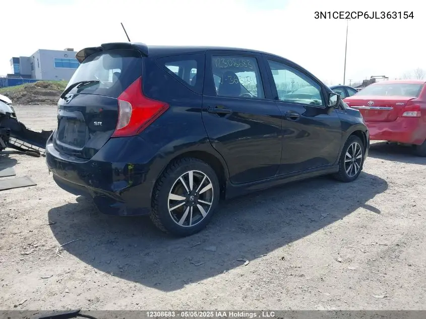 2018 Nissan Versa Note S/Sr/Sv VIN: 3N1CE2CP6JL363154 Lot: 12308683