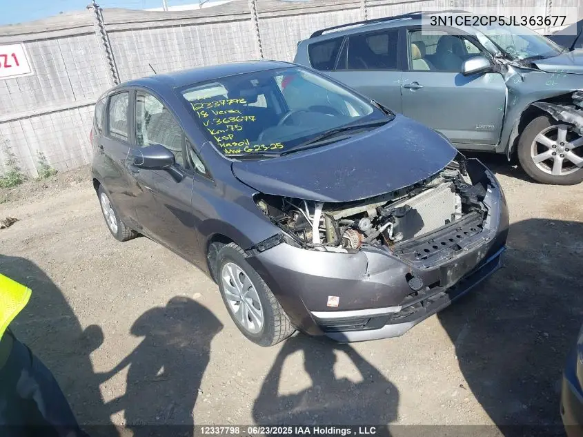 2018 Nissan Versa Note S/Sr/Sv VIN: 3N1CE2CP5JL363677 Lot: 12337798