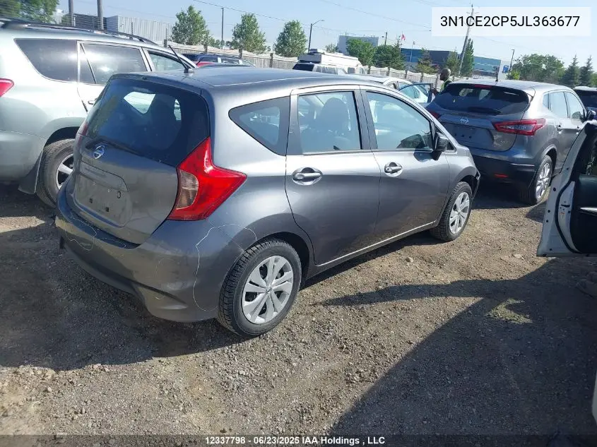2018 Nissan Versa Note S/Sr/Sv VIN: 3N1CE2CP5JL363677 Lot: 12337798