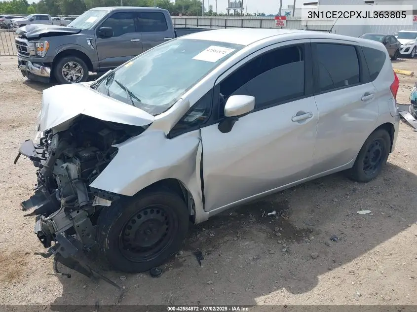 2018 Nissan Versa Note Sv VIN: 3N1CE2CPXJL363805 Lot: 42584872