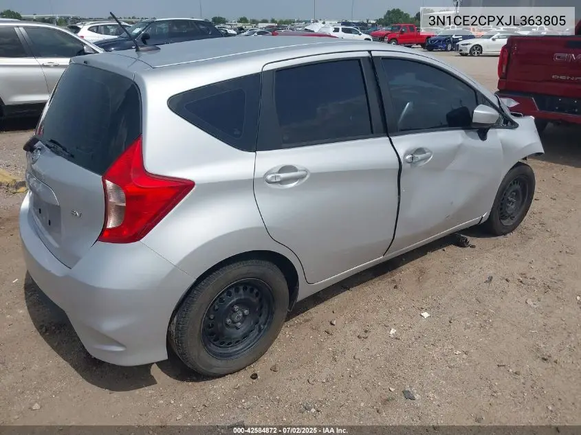 2018 Nissan Versa Note Sv VIN: 3N1CE2CPXJL363805 Lot: 42584872