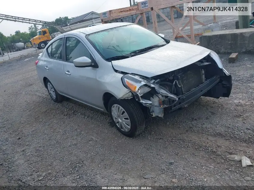 2018 Nissan Versa 1.6 Sv VIN: 3N1CN7AP9JK414328 Lot: 42594326