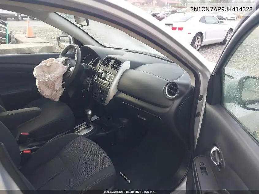 2018 Nissan Versa 1.6 Sv VIN: 3N1CN7AP9JK414328 Lot: 42594326