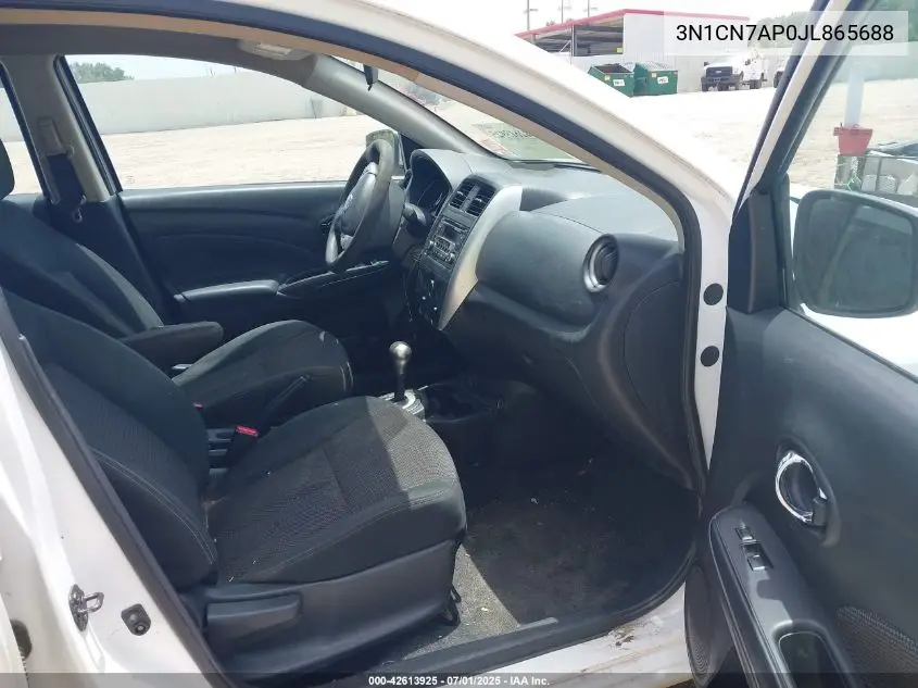 2018 Nissan Versa 1.6 Sv VIN: 3N1CN7AP0JL865688 Lot: 42613925