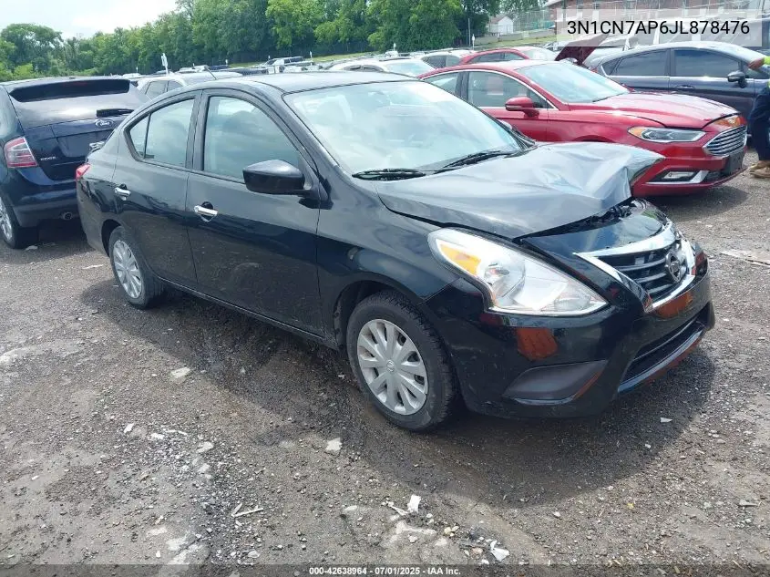 2018 Nissan Versa 1.6 Sv VIN: 3N1CN7AP6JL878476 Lot: 42638964