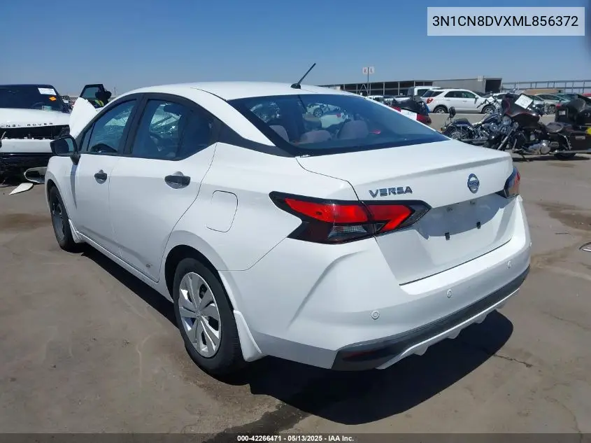 2021 Nissan Versa S Xtronic Cvt VIN: 3N1CN8DVXML856372 Lot: 42266471