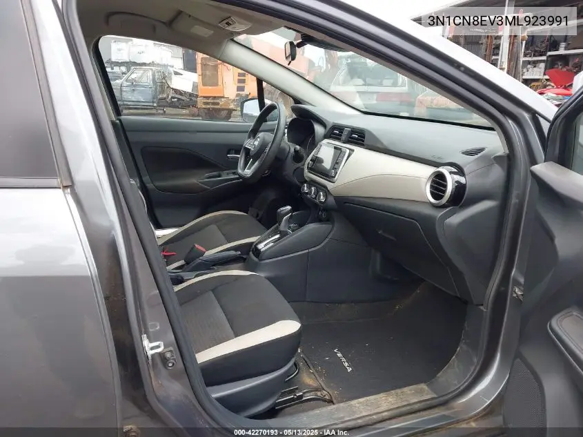 2021 Nissan Versa Sv Xtronic Cvt VIN: 3N1CN8EV3ML923991 Lot: 42270193