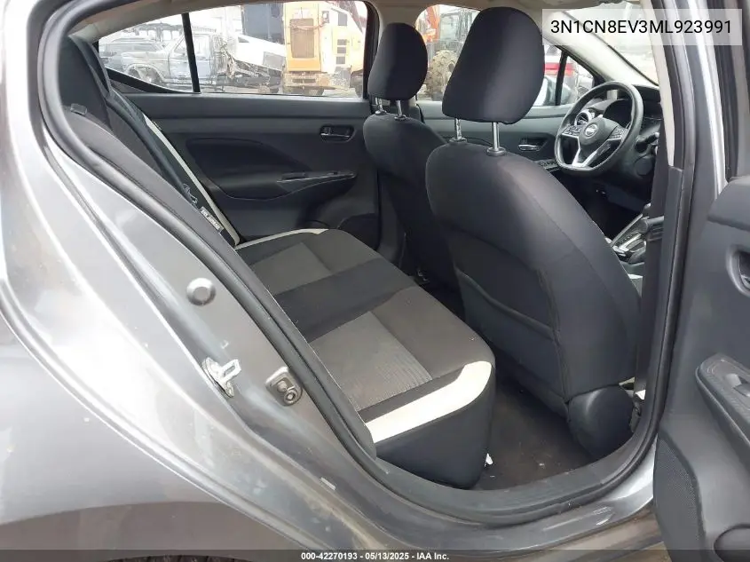 2021 Nissan Versa Sv Xtronic Cvt VIN: 3N1CN8EV3ML923991 Lot: 42270193