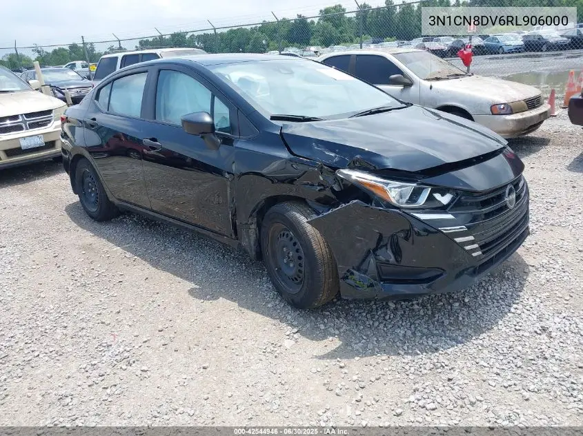 2024 Nissan Versa 1.6 S VIN: 3N1CN8DV6RL906000 Lot: 42544946