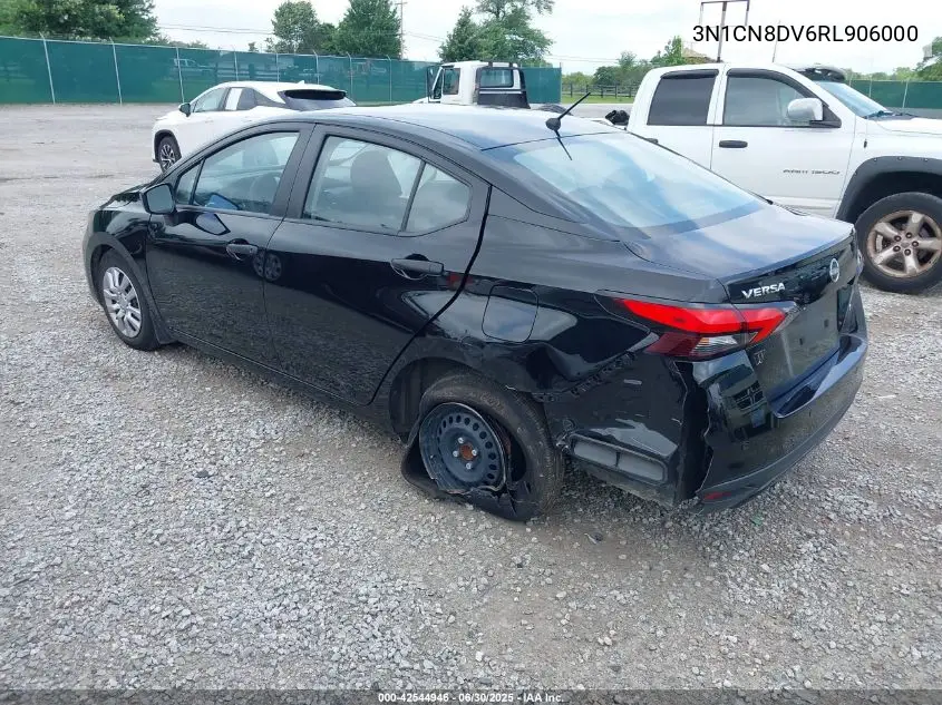 2024 Nissan Versa 1.6 S VIN: 3N1CN8DV6RL906000 Lot: 42544946