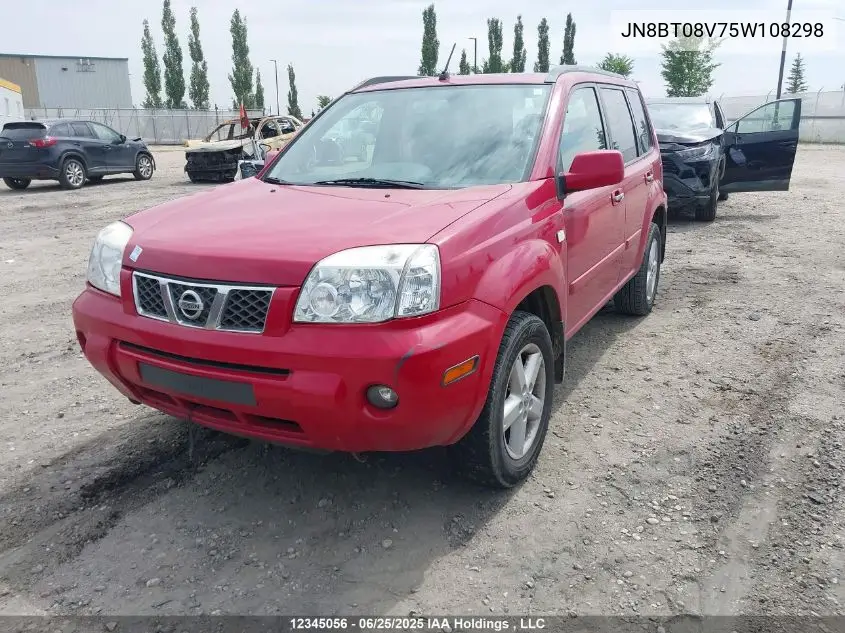 2005 Nissan X-Trail Le/Se/Xe VIN: JN8BT08V75W108298 Lot: 12345056