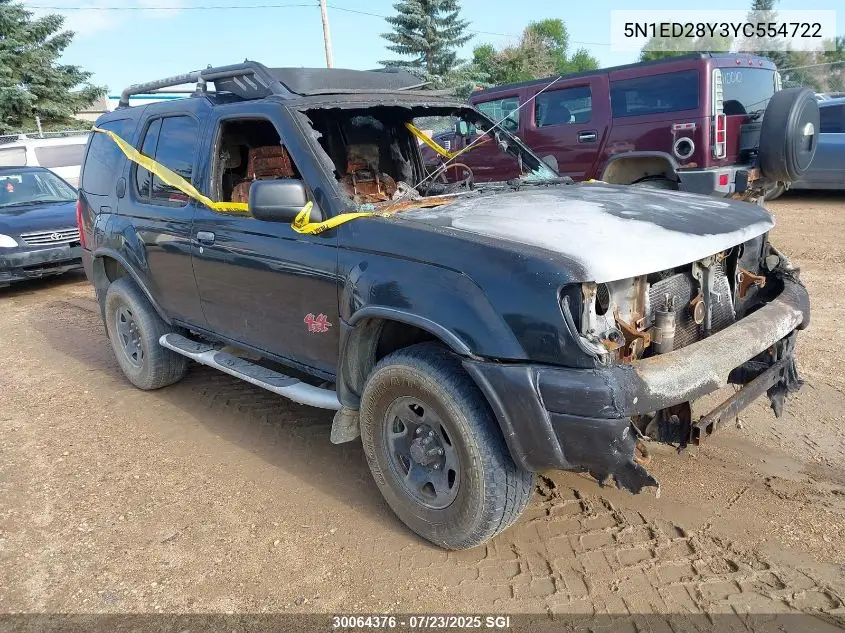2000 Nissan Xterra Xe/Se VIN: 5N1ED28Y3YC554722 Lot: 30064376