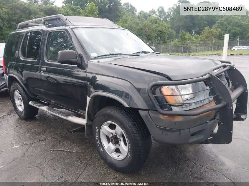 2000 Nissan Xterra Se/Xe VIN: 5N1ED28Y9YC608489 Lot: 42792892