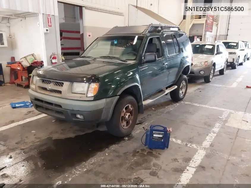 2001 Nissan Xterra Xe VIN: 5N1ED28Y51C586500 Lot: 42144180