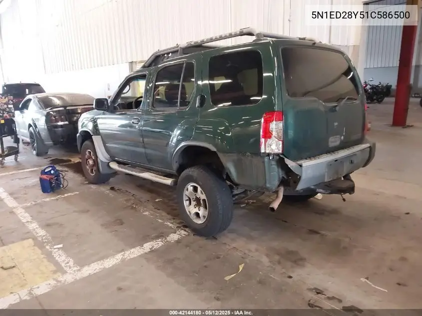 2001 Nissan Xterra Xe VIN: 5N1ED28Y51C586500 Lot: 42144180