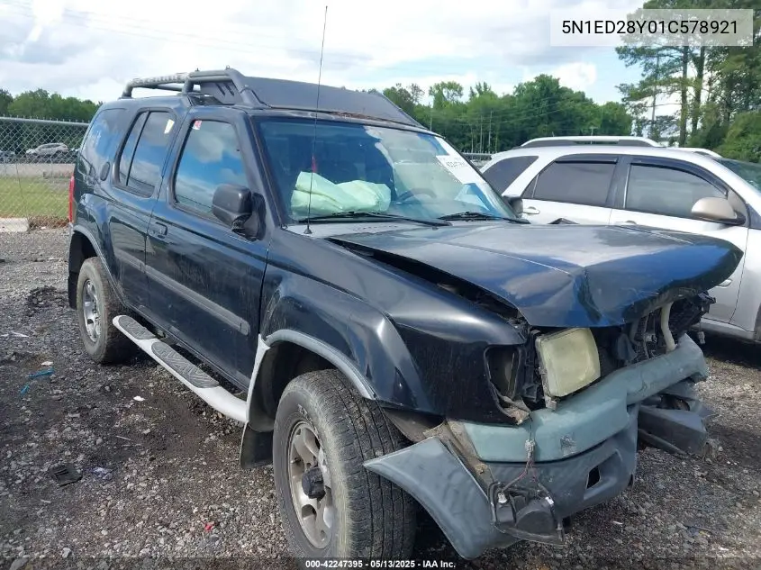 2001 Nissan Xterra Xe VIN: 5N1ED28Y01C578921 Lot: 42247395
