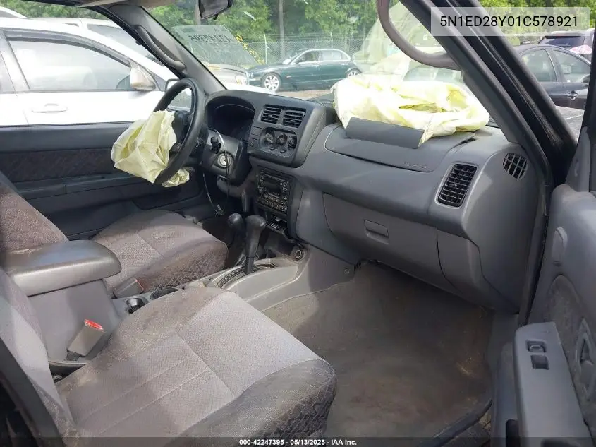 2001 Nissan Xterra Xe VIN: 5N1ED28Y01C578921 Lot: 42247395