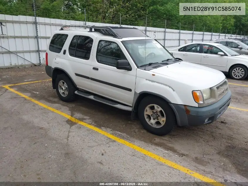 2001 Nissan Xterra Xe VIN: 5N1ED28Y91C585074 Lot: 42267358