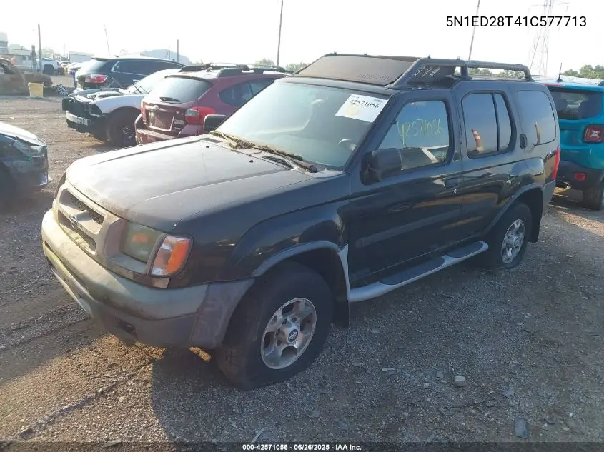2001 Nissan Xterra Xe-V6 VIN: 5N1ED28T41C577713 Lot: 42571056