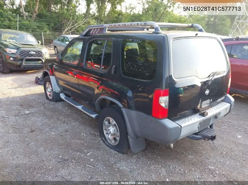 2001 Nissan Xterra Xe-V6 VIN: 5N1ED28T41C577713 Lot: 42571056