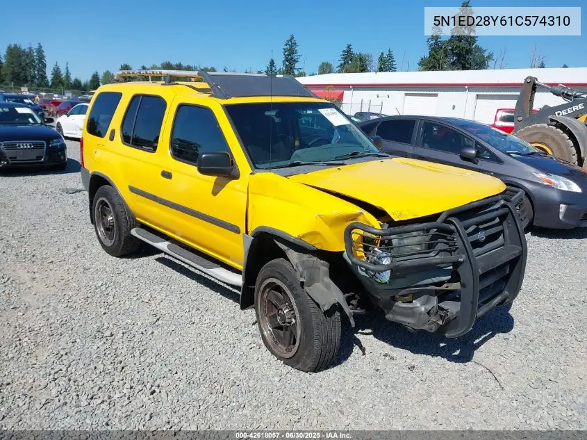 2001 Nissan Xterra Se VIN: 5N1ED28Y61C574310 Lot: 42618057