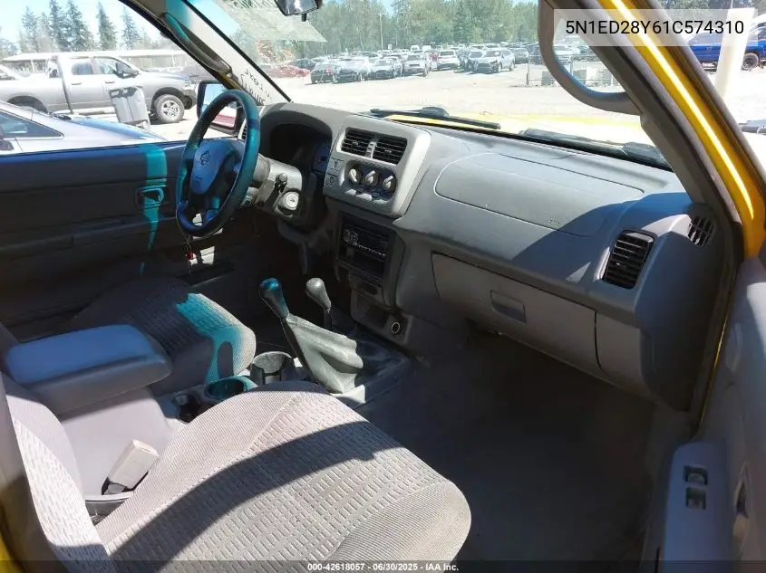 2001 Nissan Xterra Se VIN: 5N1ED28Y61C574310 Lot: 42618057