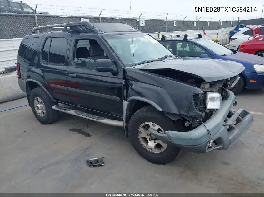 2001 Nissan Xterra Xe-V6 VIN: 5N1ED28TX1C584214 Lot: 42766579