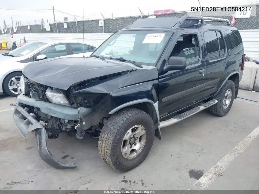 2001 Nissan Xterra Xe-V6 VIN: 5N1ED28TX1C584214 Lot: 42766579