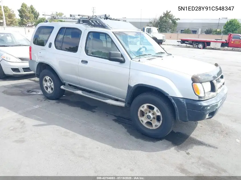 2001 Nissan Xterra Xe VIN: 5N1ED28Y91C548347 Lot: 42784083