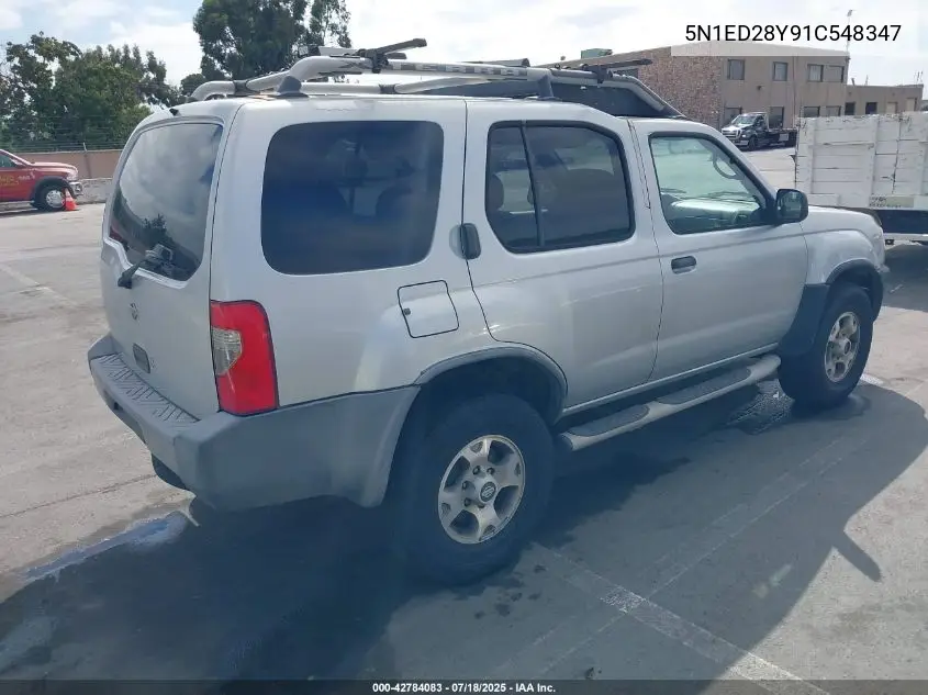2001 Nissan Xterra Xe VIN: 5N1ED28Y91C548347 Lot: 42784083
