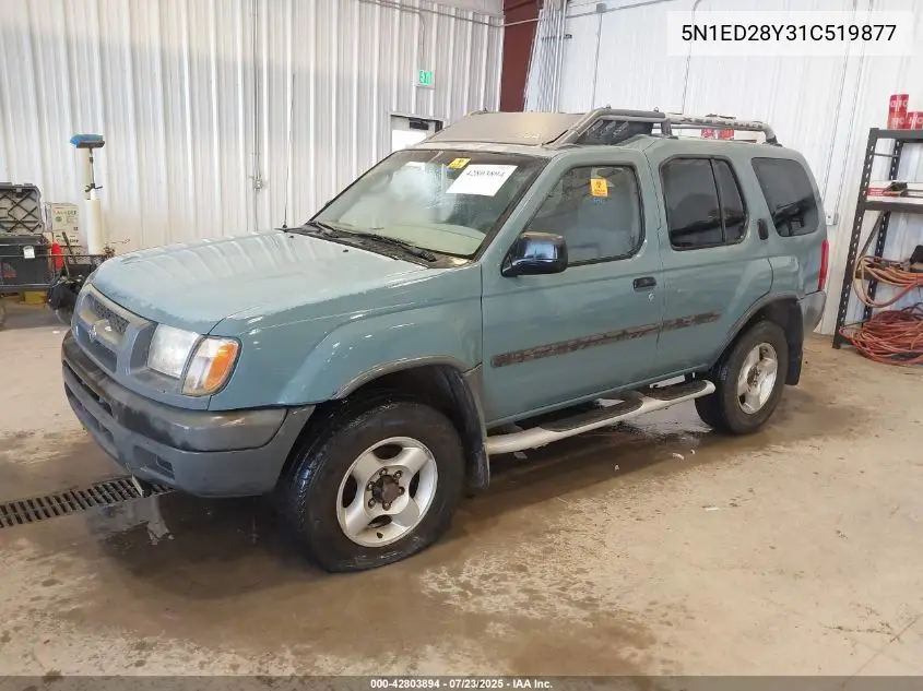 2001 Nissan Xterra Se VIN: 5N1ED28Y31C519877 Lot: 42803894