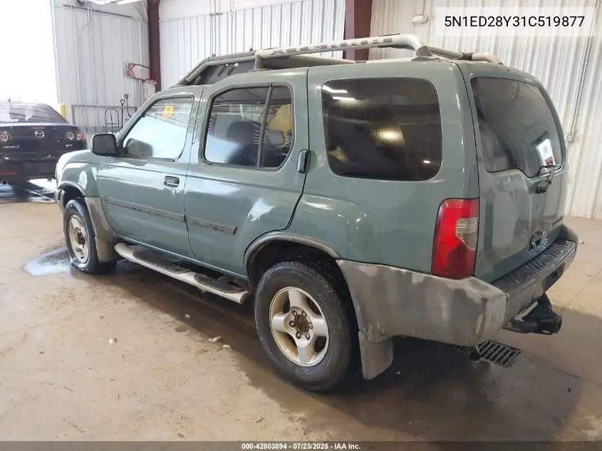 2001 Nissan Xterra Se VIN: 5N1ED28Y31C519877 Lot: 42803894