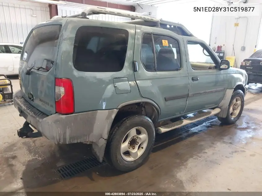 2001 Nissan Xterra Se VIN: 5N1ED28Y31C519877 Lot: 42803894