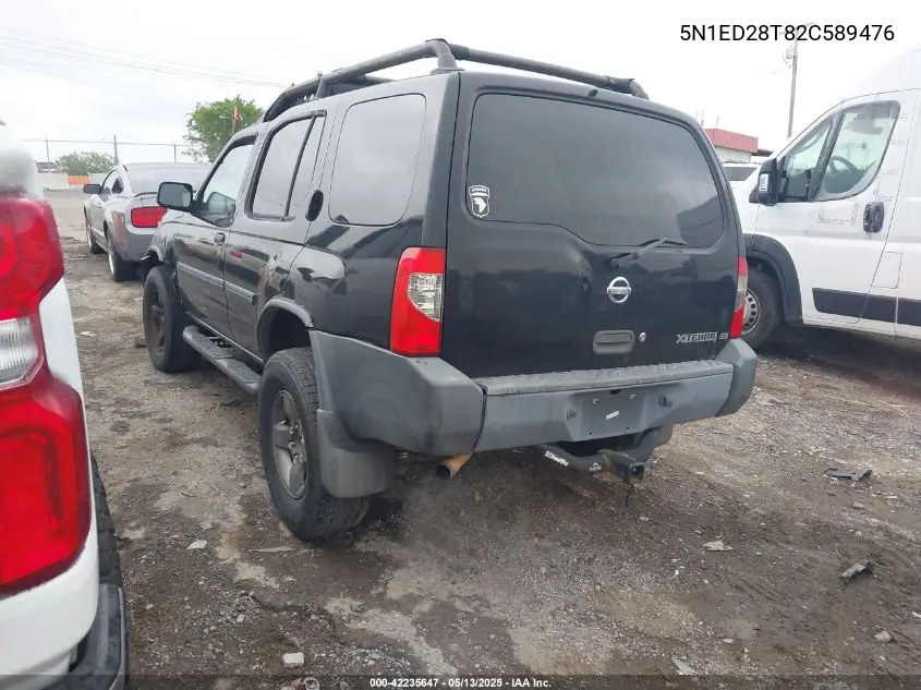 2002 Nissan Xterra Se VIN: 5N1ED28T82C589476 Lot: 42235647