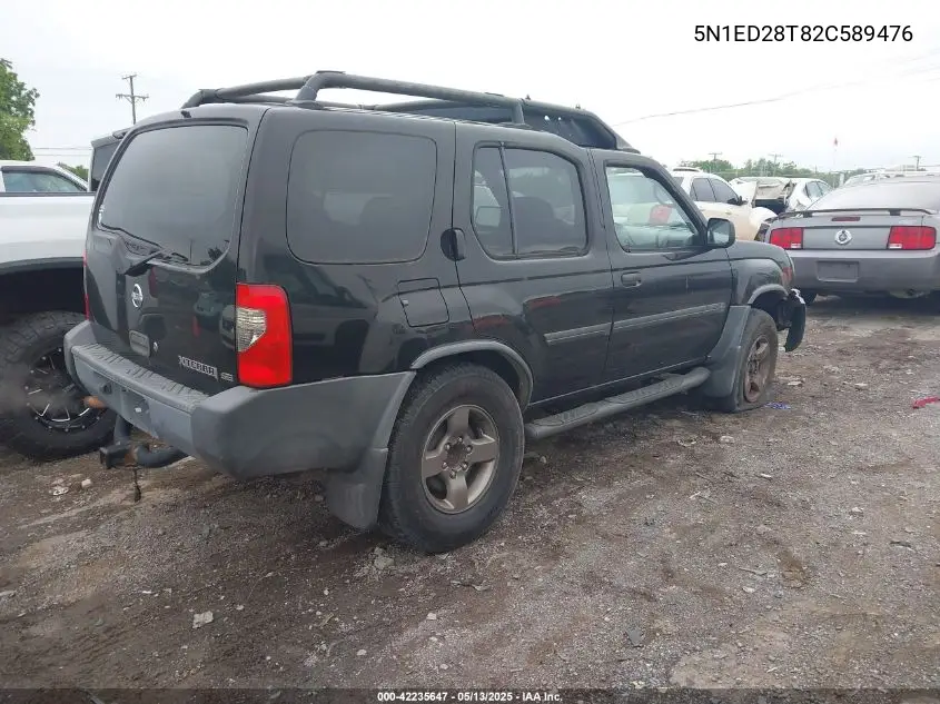 2002 Nissan Xterra Se VIN: 5N1ED28T82C589476 Lot: 42235647
