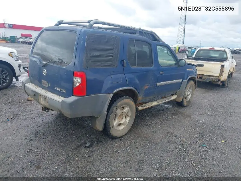 2002 Nissan Xterra Xe VIN: 5N1ED28T32C555896 Lot: 42248435
