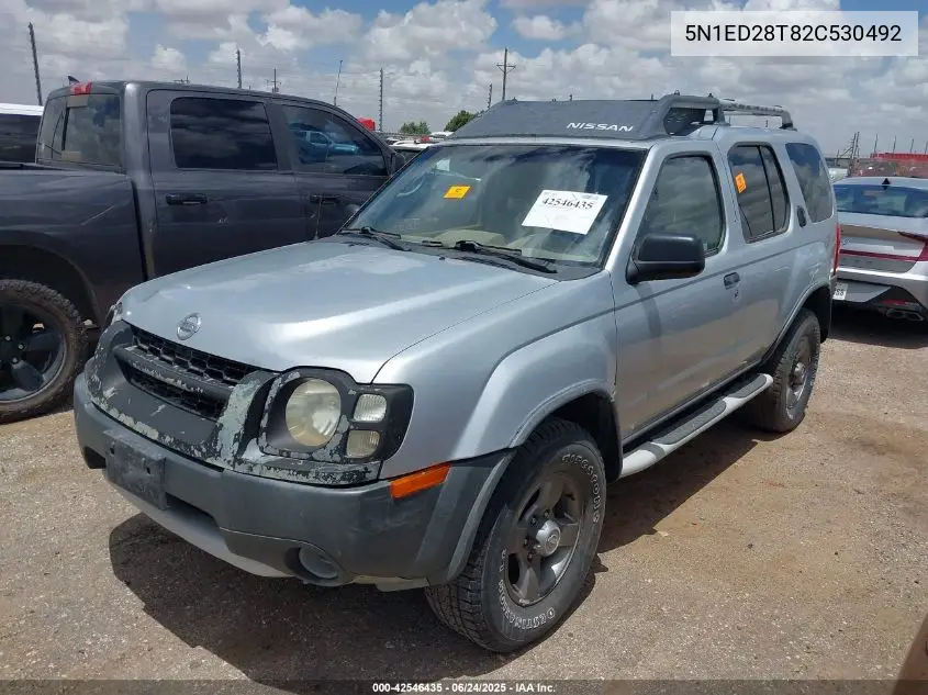 2002 Nissan Xterra Xe VIN: 5N1ED28T82C530492 Lot: 42546435