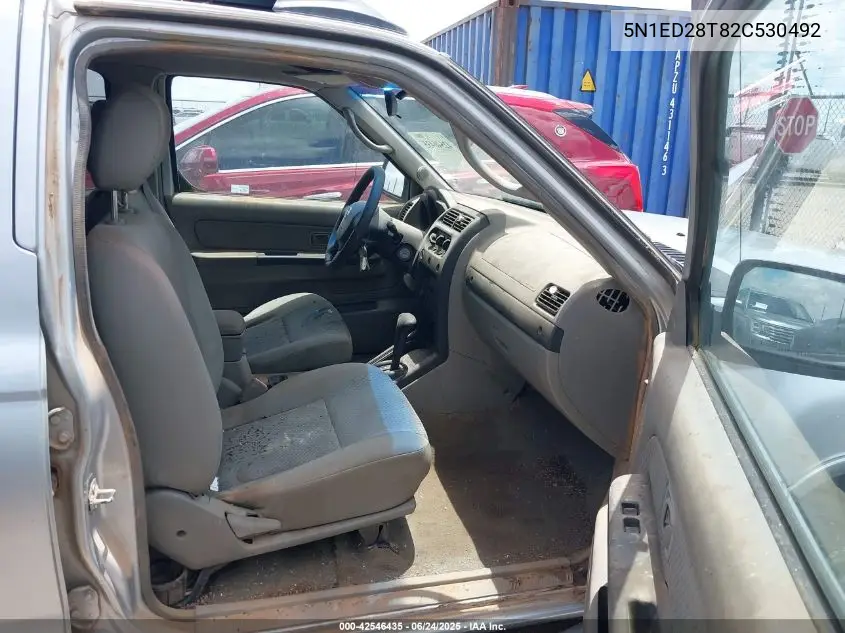 2002 Nissan Xterra Xe VIN: 5N1ED28T82C530492 Lot: 42546435