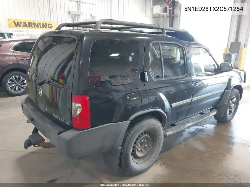 2002 Nissan Xterra Se VIN: 5N1ED28TX2C571254 Lot: 42583347