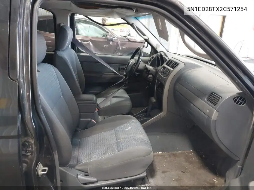 2002 Nissan Xterra Se VIN: 5N1ED28TX2C571254 Lot: 42583347