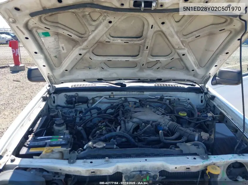 2002 Nissan Xterra Xe VIN: 5N1ED28Y02C501970 Lot: 42777164
