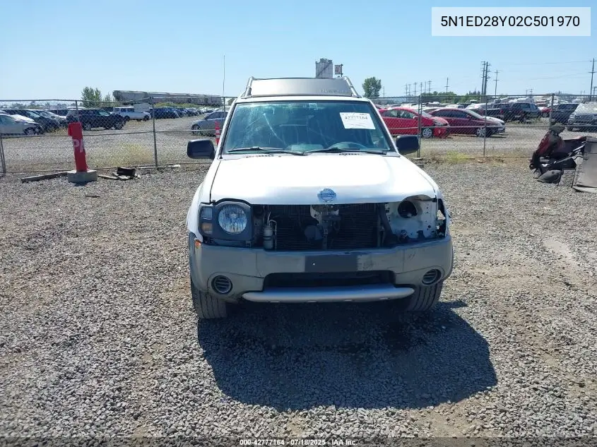 2002 Nissan Xterra Xe VIN: 5N1ED28Y02C501970 Lot: 42777164