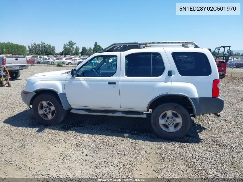 2002 Nissan Xterra Xe VIN: 5N1ED28Y02C501970 Lot: 42777164