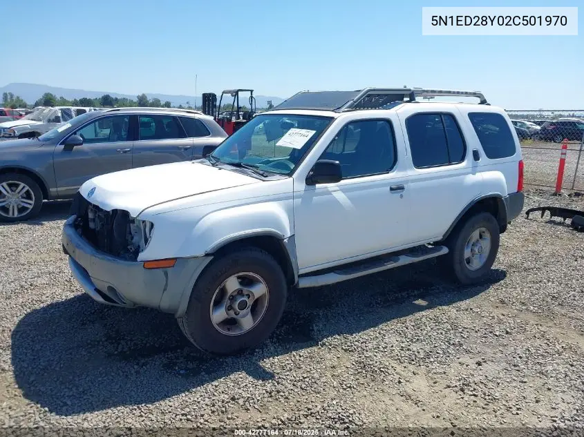 2002 Nissan Xterra Xe VIN: 5N1ED28Y02C501970 Lot: 42777164