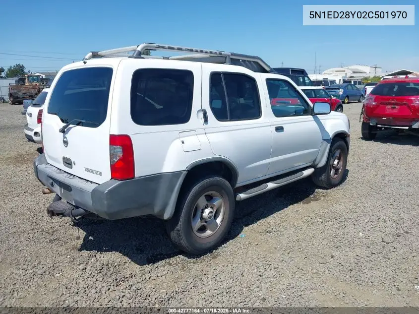2002 Nissan Xterra Xe VIN: 5N1ED28Y02C501970 Lot: 42777164