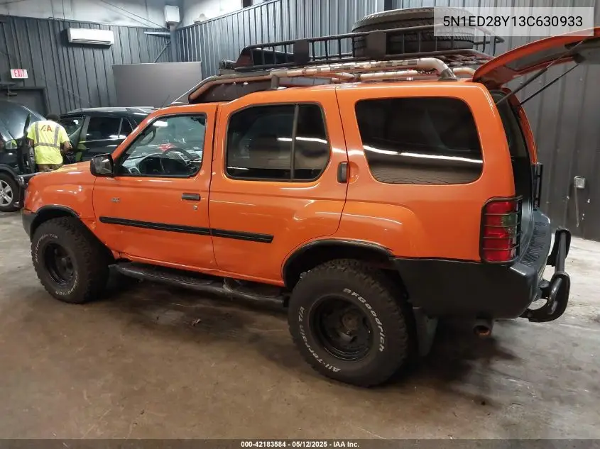 2003 Nissan Xterra Xe VIN: 5N1ED28Y13C630933 Lot: 42183584