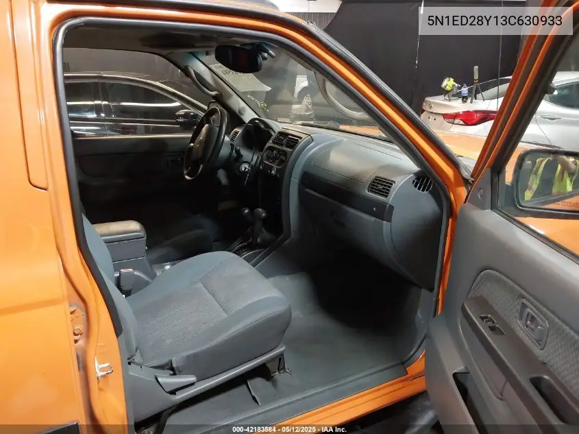 2003 Nissan Xterra Xe VIN: 5N1ED28Y13C630933 Lot: 42183584