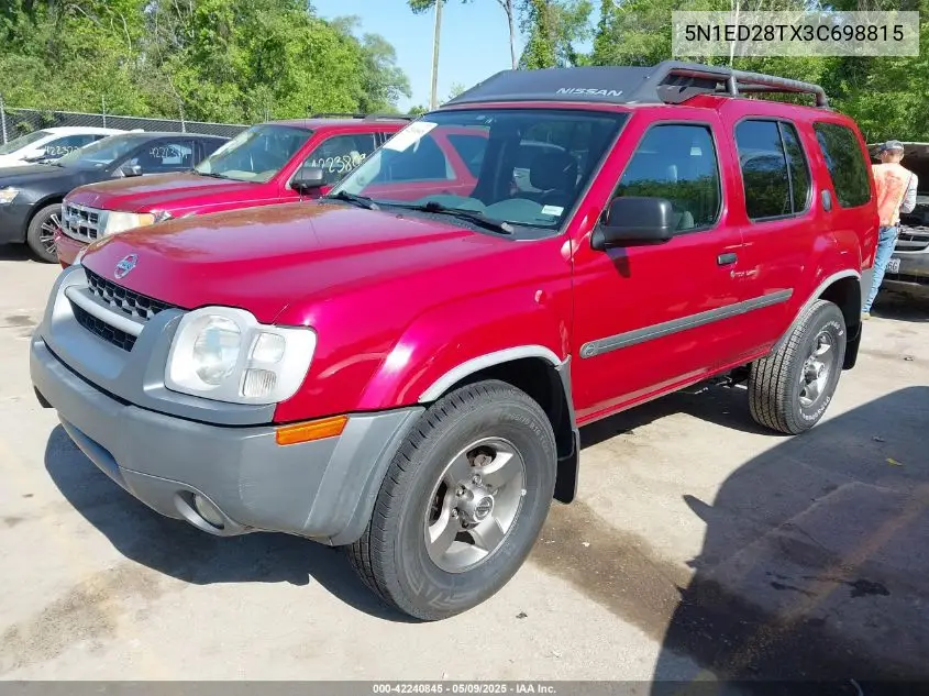 2003 Nissan Xterra Se VIN: 5N1ED28TX3C698815 Lot: 42240845