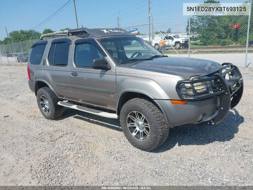 2003 Nissan Xterra Se/Xe VIN: 5N1ED28YX3T693125 Lot: 42582862